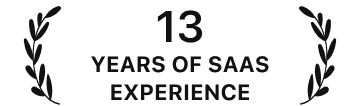 13 years of SaaS experience