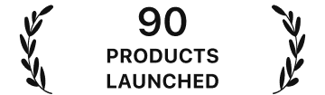 90 products launched