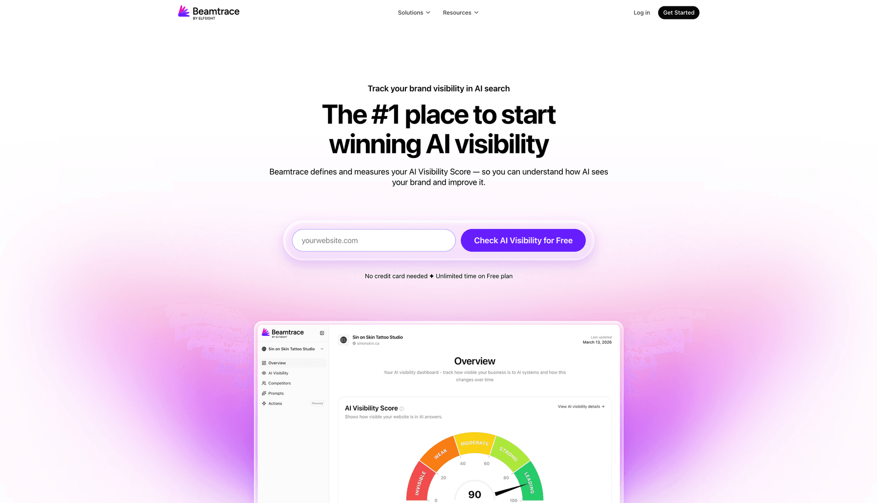 Beamtrace screenshot