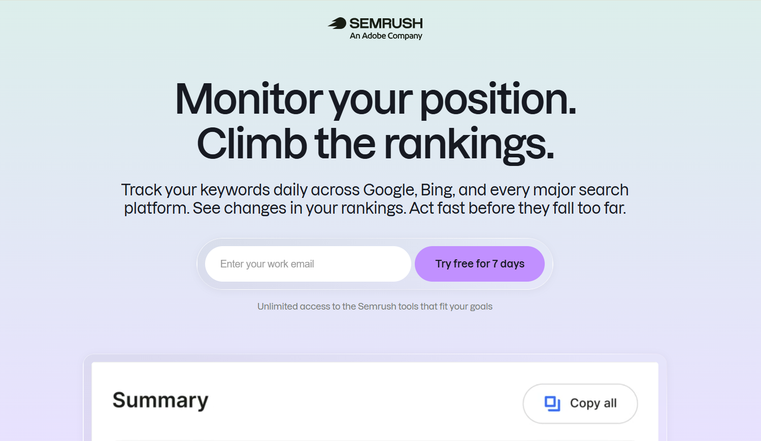 Semrush AI Visibility Toolkit