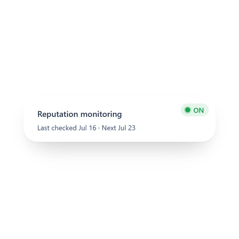 Automate reputation monitoring poster